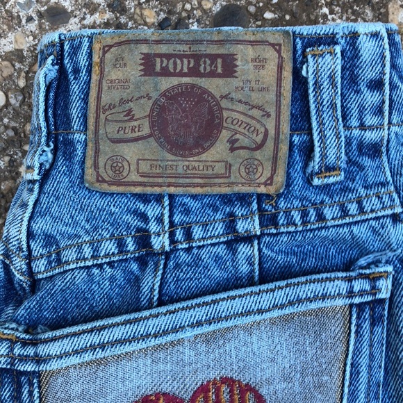Vintage | Jeans | Vintage 8s Designer Jeans Made In Italy Pop84 | Poshmark